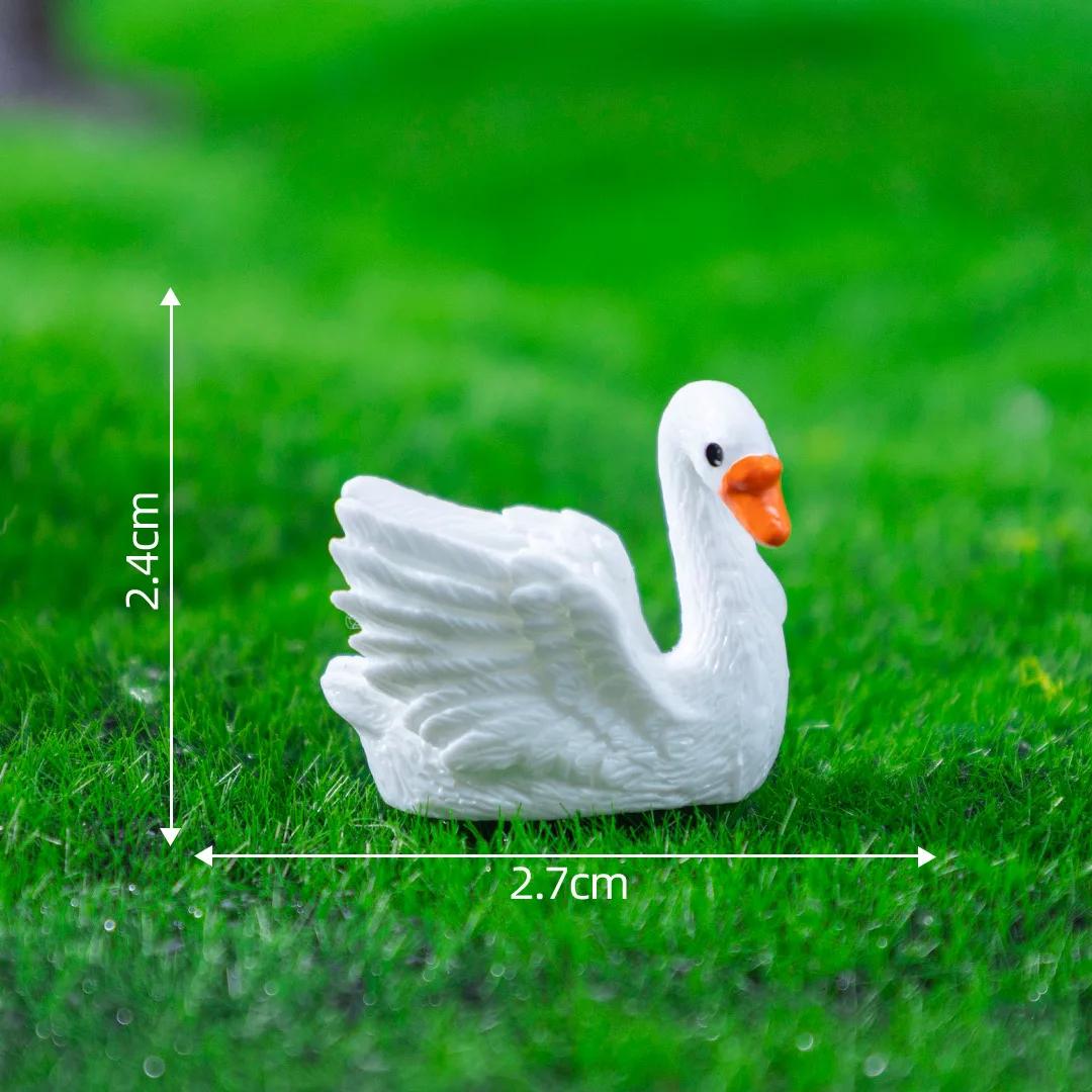 DIY ornament hanging accessories micro-landscape ornamentNew product creative luminous white swan doll, ecological bottle