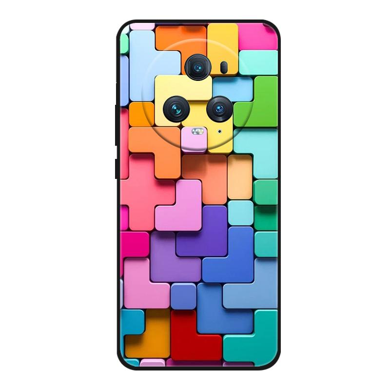 Funda For Honor Magic 5 Pro Phone Case Cute Cartoon Cat Black Silicone Soft Back Cover Case For Honor Magic5 Pro Case PGT-AN10