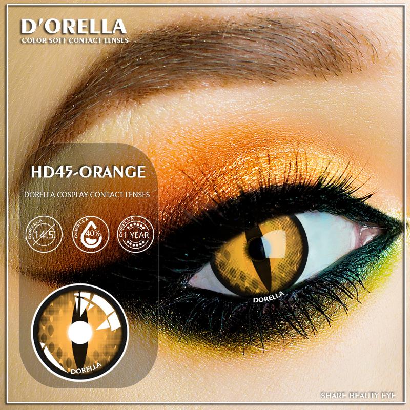 D'ORELLA Contact Lenses 1 Pair(2pcs)  AYY Series Eye Cosmetic Colorful Contactlen Cosplay Anime Contacts Crazy Lens