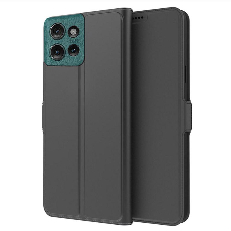 

Для Motorola Edge 50 5G Чехол Противоударный Внутренний чехол из ТПУ Кожаный чехол для телефона Слот для карт Black