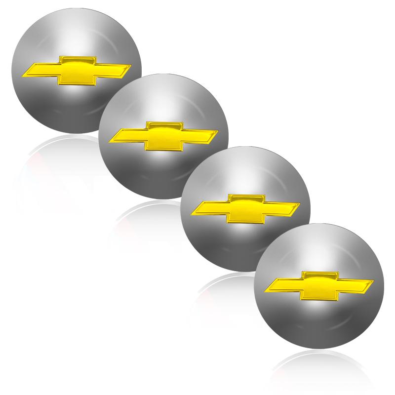 4 szt. 56 mm Stop aluminium Naklejka na środek koła samochodowego Naklejka na piastę do Chevrolet Malibu XL Equinox Akcesoria Osłony progów drzwi samochodu