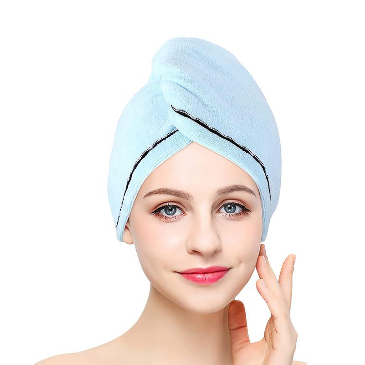 Thickened Dry Hair Cap Super Absorbent Quick Drying Shower Cap Towel Women's Minimalist Headscarf Household Bathroom Supplies