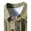 TW Spring and Autumn American vintage Cargo Jacket Men's Loose Casual Long sleeve Outerwear Thin Heavy Washed Pure Cotton