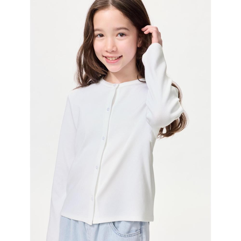 Uniqlo Japan Girls Soft Rib Cardigan