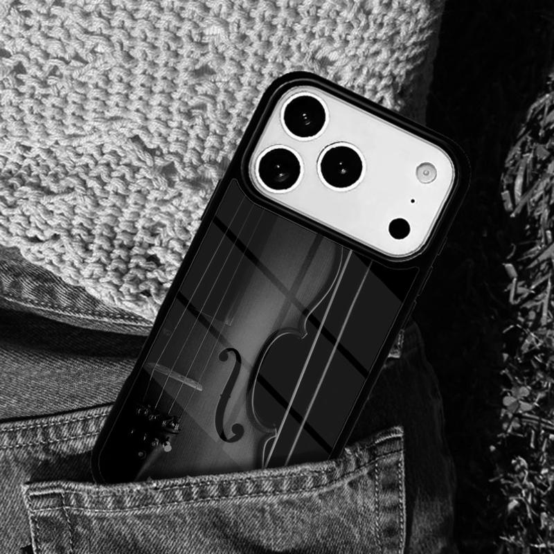 Wood Cello Violin Phone Case For iPhone 17 AIR 16 Pro Max 15 14 Pro 11 12 13 Shockproof Silicone Cover
