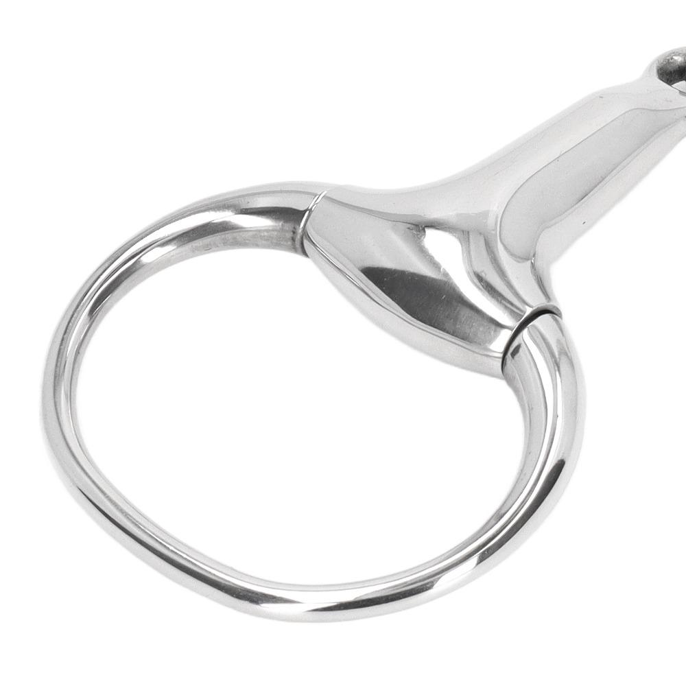 Stainless Steel Horse Snaffle Bit Oval Link Loose Ring Snaffle Horse Gag Ring  For Horses