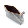 Indenya Inden CHEVRON Chevron Pouch Zipper Traditional Craft Koshu Inden Deerskin Lacquer Original Brand [Indenya] (No.7608)