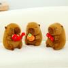Plush Capybara Toy Cute Cartoon Hugging Persimmon Girl Kid Birthday Holiday Gift