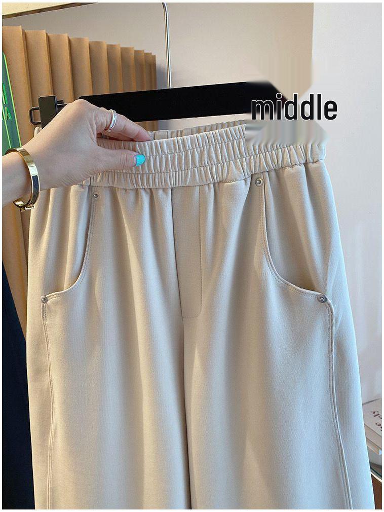 Women's Spring High Waist Loose Harem Pants - Petite Casual Lantern Style