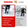 Balayeuse à neige électrique sans balais 3000W 300mm sans fil Chasse-neige Pelle Nettoyage de rue Jardin Outil électrique Pour batterie Makita 18V Broche