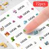 Custom Name Labels Waterproof Stickers Multi Design Labels For Bottles Lunch Box Office Supplies