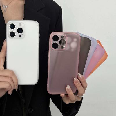 Macaron Matte Clear Slim Shockproof Case for OPPO A96 A95 A79 A78 A77s A76 A74 A57 A55 A38 A18 A17 A16 A15 A6 A5 A3 A9 Series Cover