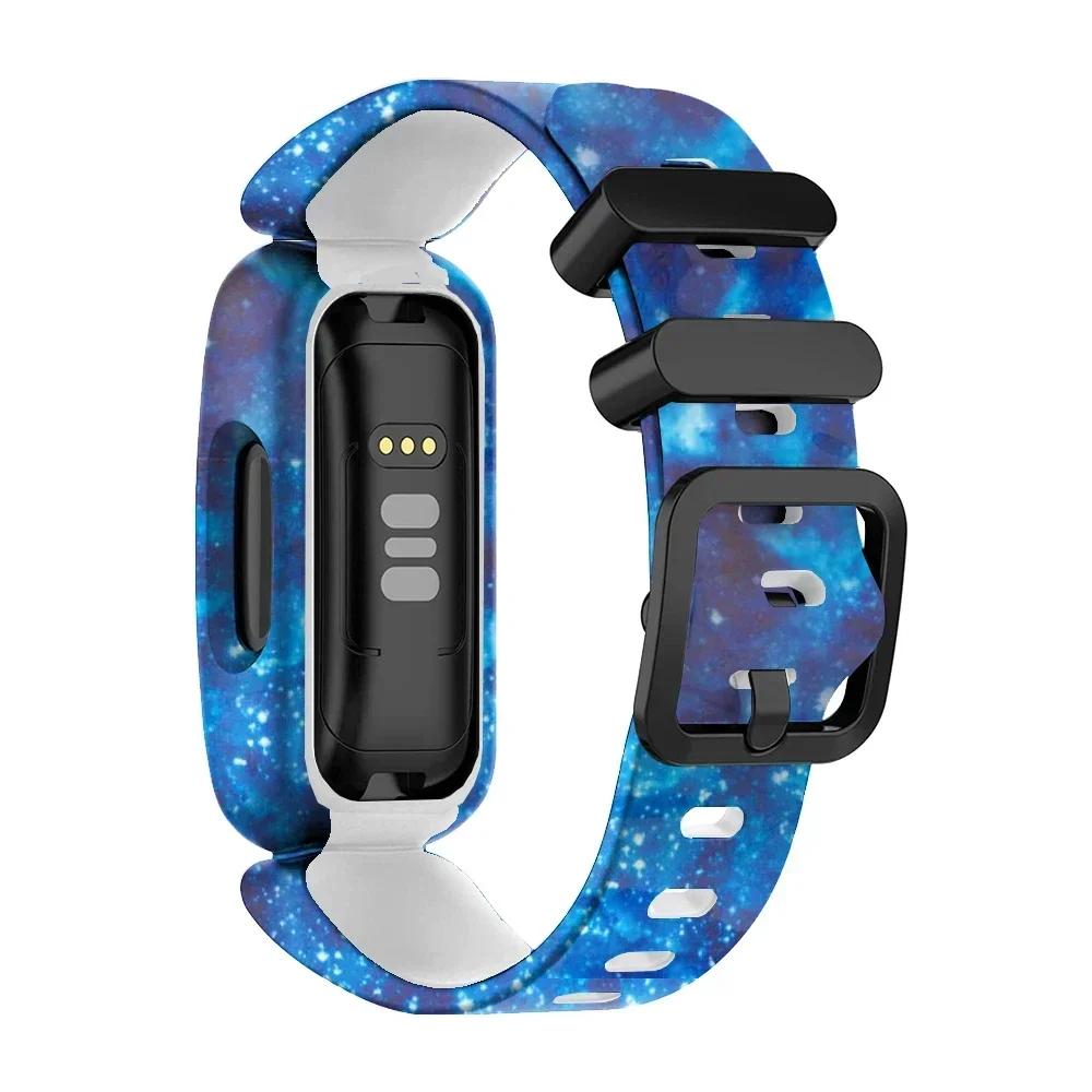 New Wrist Strap Silicone Bracelet For Fitbit Ace 3/inspire 2 Smart Watch Band Bracelet Replacement Kids Wristband Watchbands