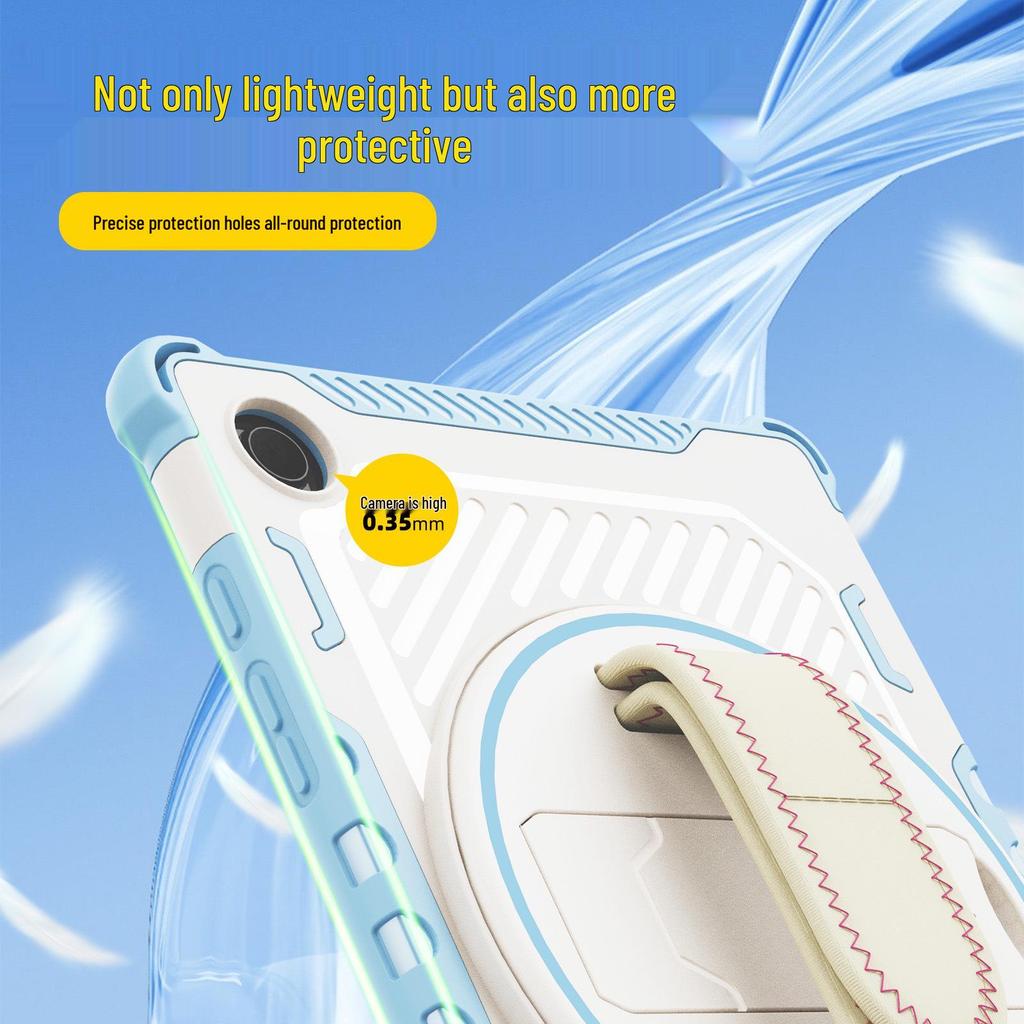 Samsung Tablet A8X/A11/A9+ Rotating Stand Case with Hand Strap