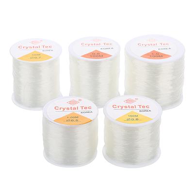 100M/Roll Plastic Crystal DIY Beading Stretch Cords Elastic Line Jewelry Making Supply Wire String Jeweleri Thread String Thread