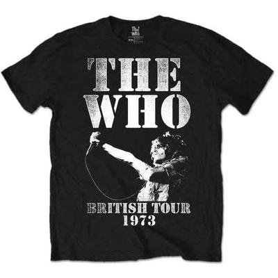 The Who Camiseta unissex adulta de algodão British Tour 1973