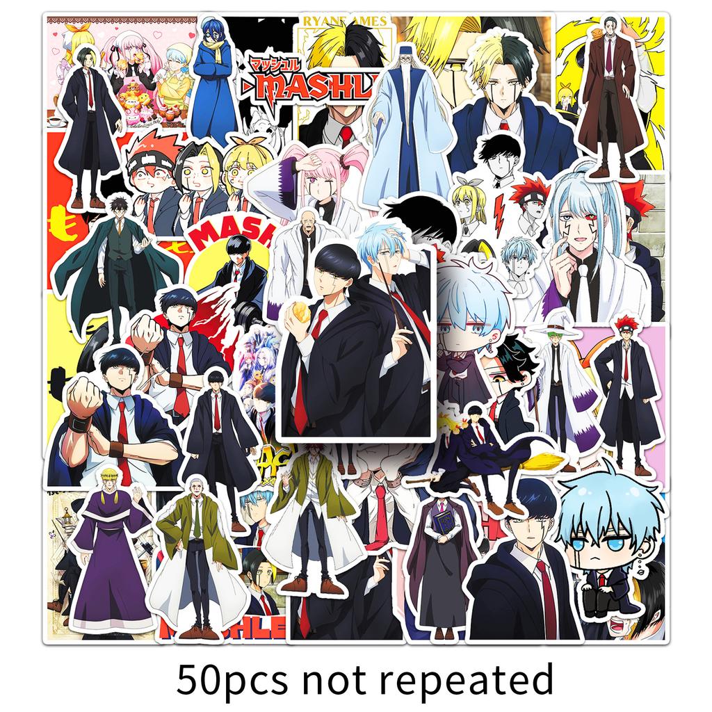50 Physical Magic Make Matthew Graffiti Stickers Cartoon Japanese Comic Decorative Mobile Phone Case Water Cup Stickers