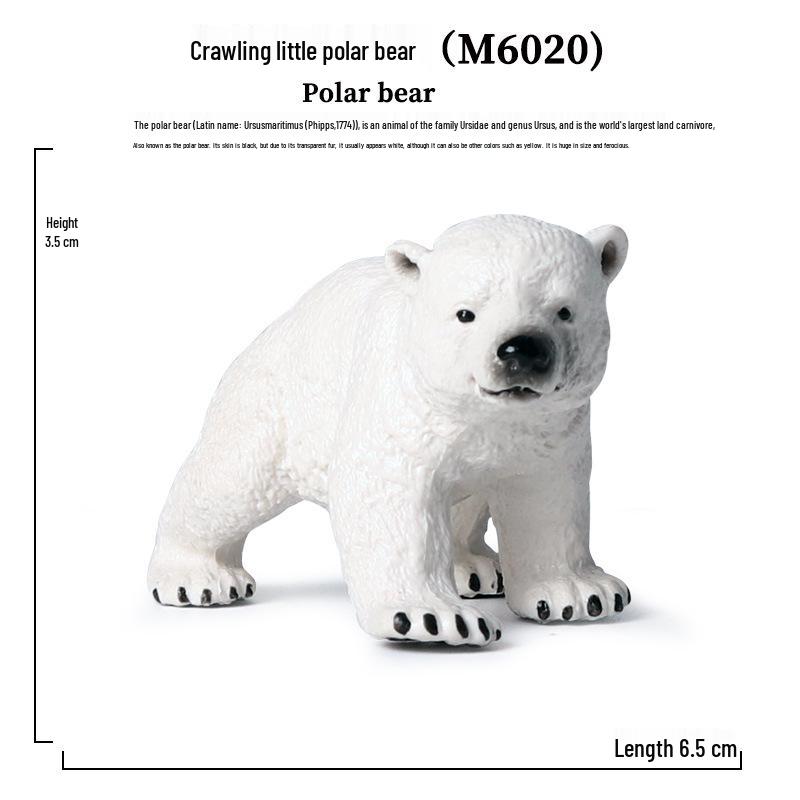 Children's Polar Bear Animal Model for Playhouses and Garden Decor