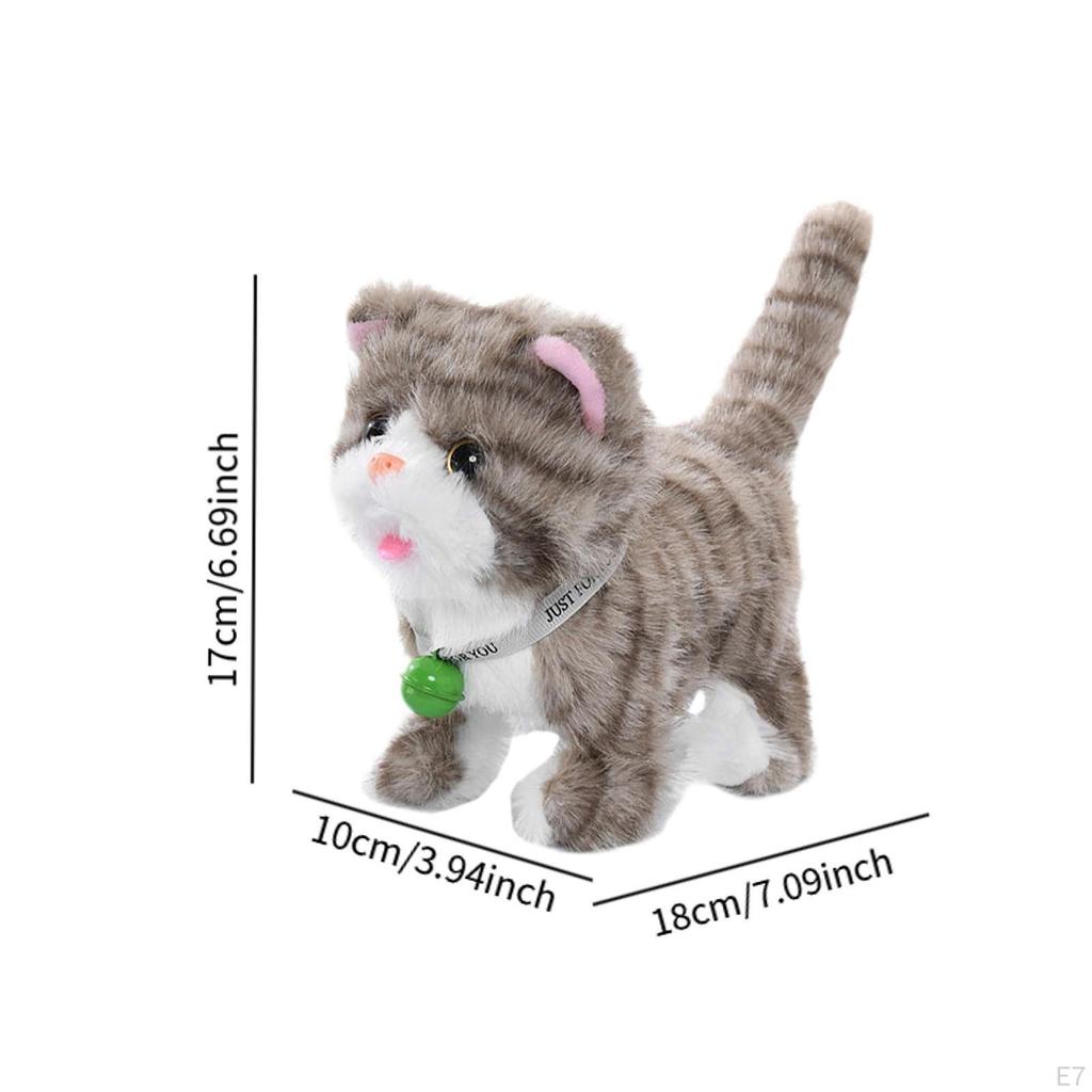 Meowing Kitten, Interactive Electronic Pet Toy, Versatile, Lightweight Birthday Gift with