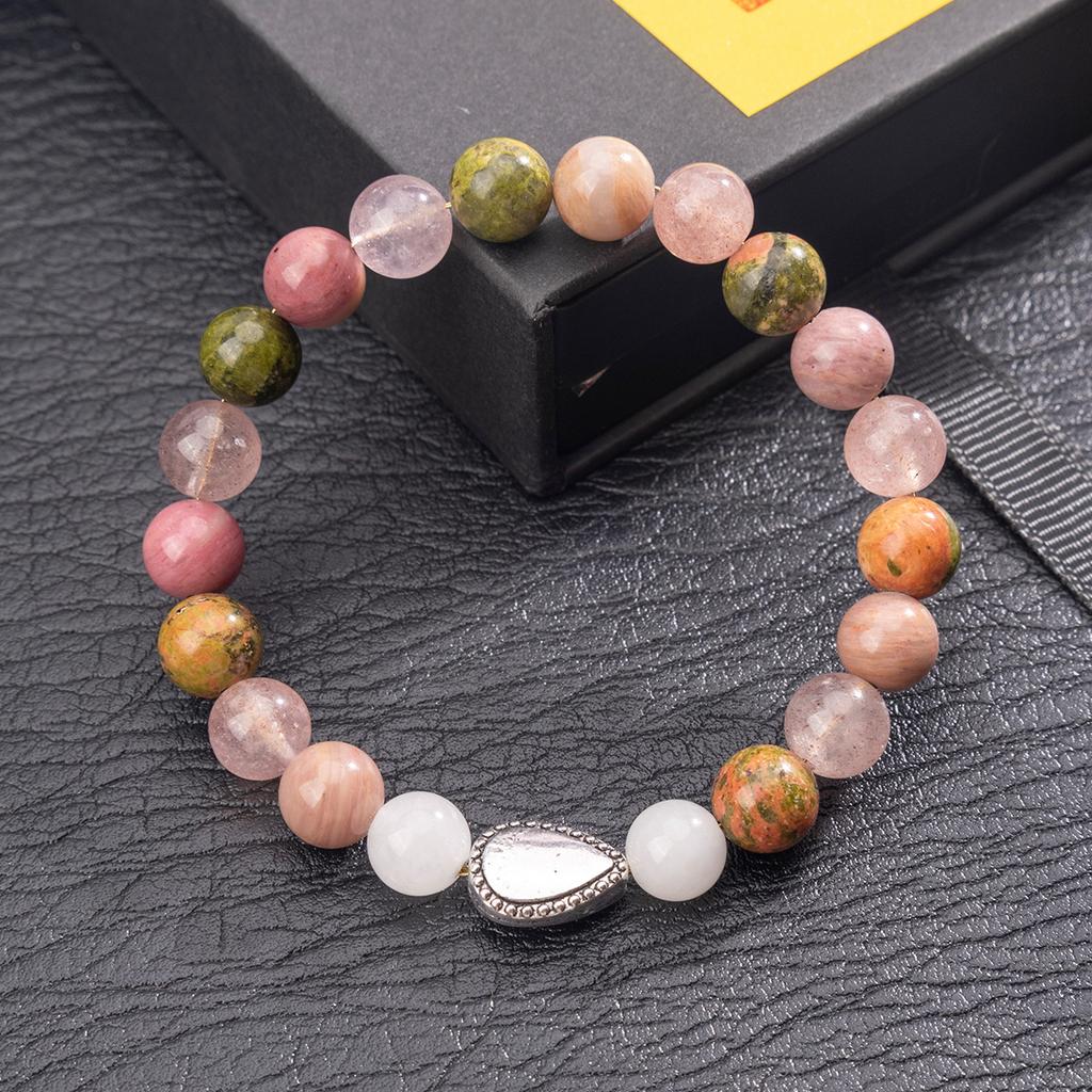 Natural crystal bracelet, strawberry crystal bracelet, high-end women's jewelry, accessories