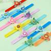 Rotatable Mosquito Repellent Bracelet, Kids Slap Wristband Silicone Bangle, Glowing Plant Essential Oil Anti-Bite Wristband