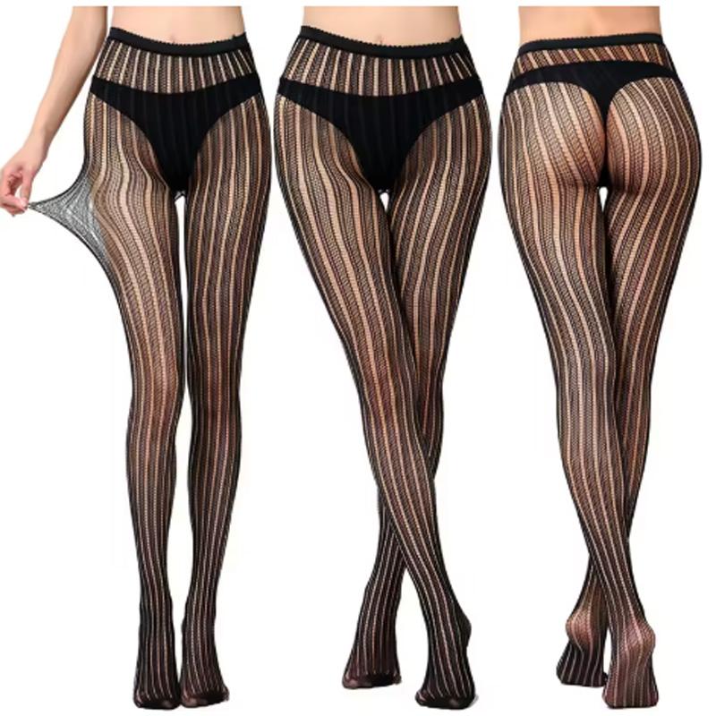

Women s Sexy Fishnet Pantyhose Hollow Tights Lace Black Thigh High Stockings Lingerie Female Sexy Underwear Stockings One Size чорний