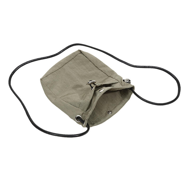 Nylon Crossbody Bag Soft Mini Phone Wallet Multifunctional Square Shoulder Bags Crossbody Purse Drawstring Purse Messenger Bag