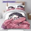 The Fragrant Flower Blooms Pattern Bedding,Quilt Set Quilt Cover Pillowcase Home Birthday Gift (1 * duvet cover + 2 * pillowcase, without core)