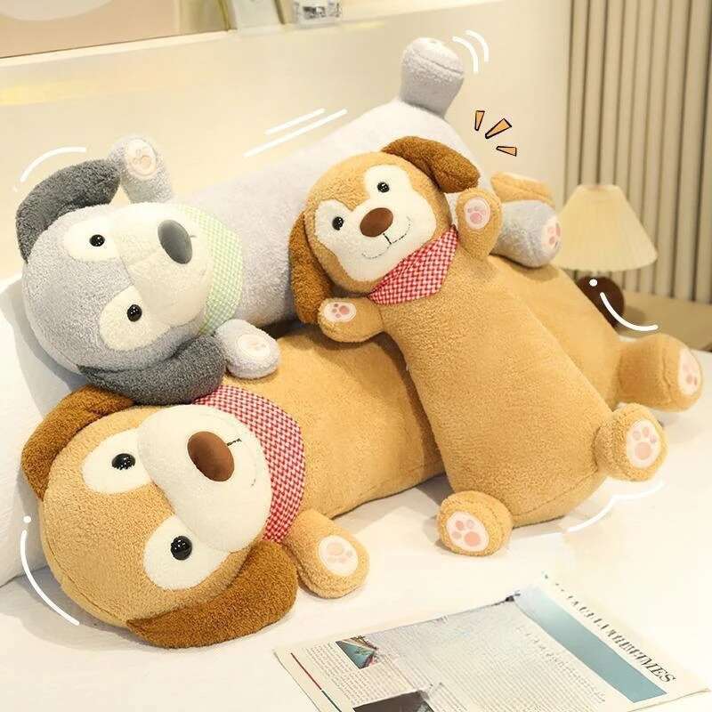 50~100CM Süßes Hunde-Stofftier Langes Kissen Stofftiere Welpe Wurf-Schlafkissen Kissen Kindergeburtstagsgeschenk Süßes Geschenk