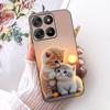 For Motorola Moto G67 Power Case Cats Pattern Back Cover Soft Silicone Black Phone Cases For Moto G57 Power XT2537- Shells