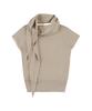 Siyajyu Sikn2178 Cowl Scarf Knit Top_Beige