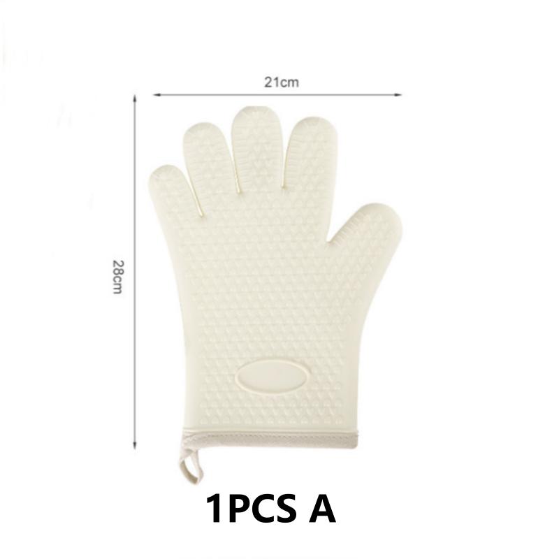 

Anti-scald Oven Gloves Thickened Silicone Insulation Non-slip High Temperature Resistant Kitchen Oven Baking Gloves