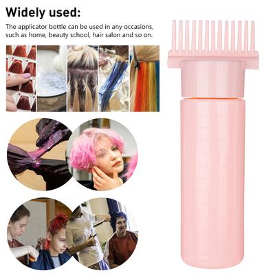 180 ml mit abgestufter Skala, Quetschflasche, nachfüllbarer Kamm, Farbapplikator zum Färben und Stylen von Haaren, Friseur- und Styling-Tools