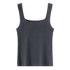 Women's French Retro Wool Knit Square Neck Sleeveless Vest Camisole