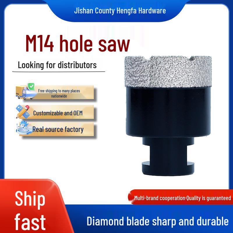 Brazed Diamond Dry Drill Bit M14 for Marble and Ceramic Hole Opening