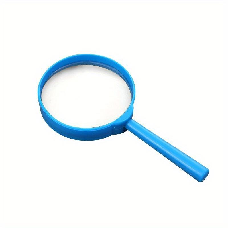 5pcs 3X Random Color Handheld Magnifier Portable Magnifying LoupeReading Glass Lens Kids Inspection Magnifying for Reading Colorful 60mm