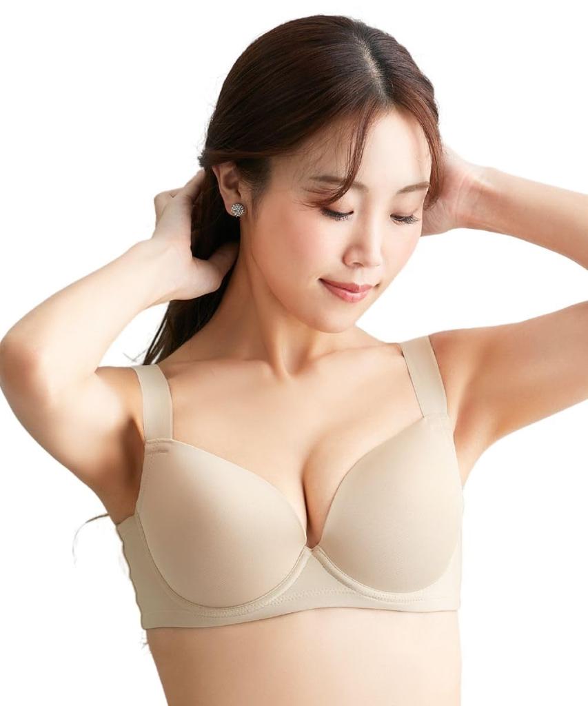 Funyanto Fit Seamless Bra Side Beige D85 [Nissen] (Slim Type)