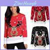 Classic Unisex Christmas O-neck Knitted Sweater Soft Retro Jumper Knitwear Ideal For Cool Seasons