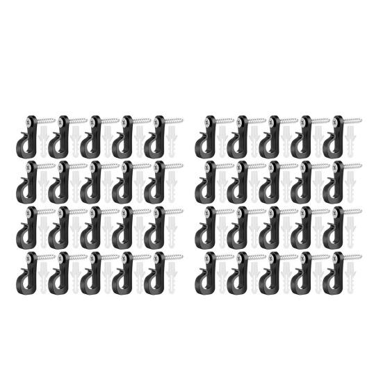 Christmas Light Hooks Plant Cabinet Ceiling Hook Stainless Steel Screw Hook for String Lights Garden Decor Keys