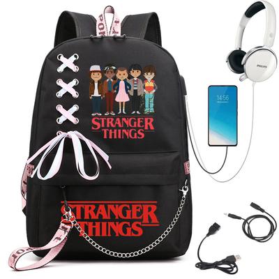 Stranger Things Stranger Things Rucsac Peripheral Imprimat Capacitate Mare Stil Colegiu Student Geantă Școlară