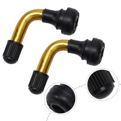 2pcs Tubeless Tyre Valve Stems 45 Degree Pull-In Valve Core Tool For Electric Scooter Bike PVR70 PVR60 PVR50