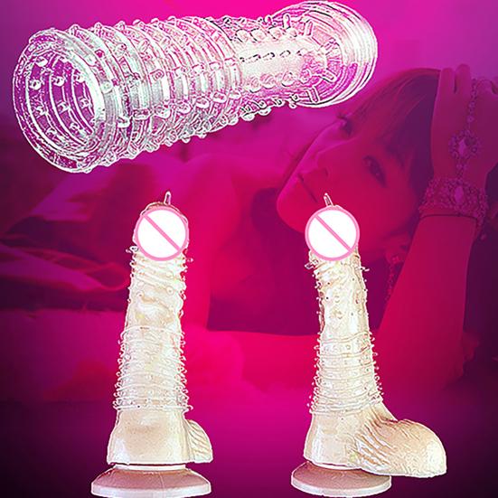 5 Pcs Men's Penis Covers Lengthen Delay Sex Products Finger Cock Ring