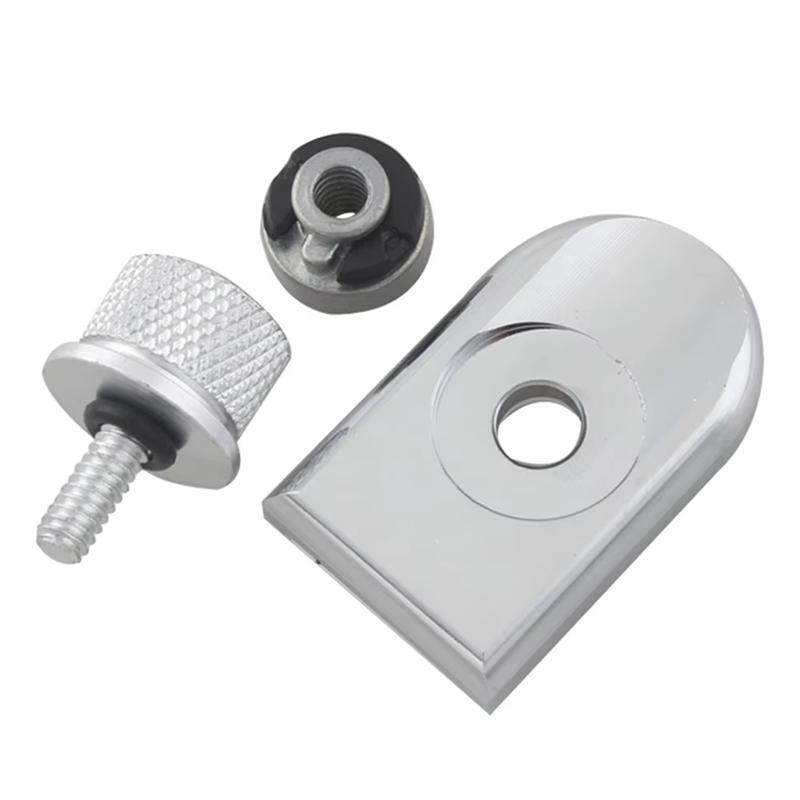 

Seat Bolt Tab Screw Mount Knob Cover Nut Kit For Rear Fender For Sportster XL 883 1200 Dyna Softail Touring Hardware серебряный