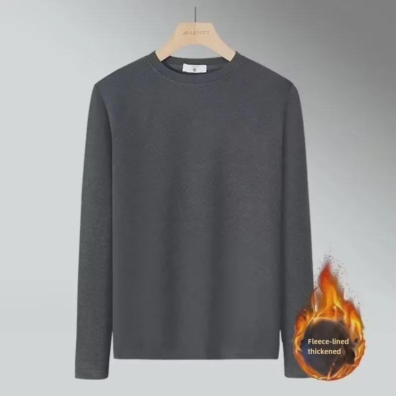 Cămașă termică cu mâneci lungi din fleece dublu-strat pentru bărbați - Colecția Toamnă/Iarnă 2024