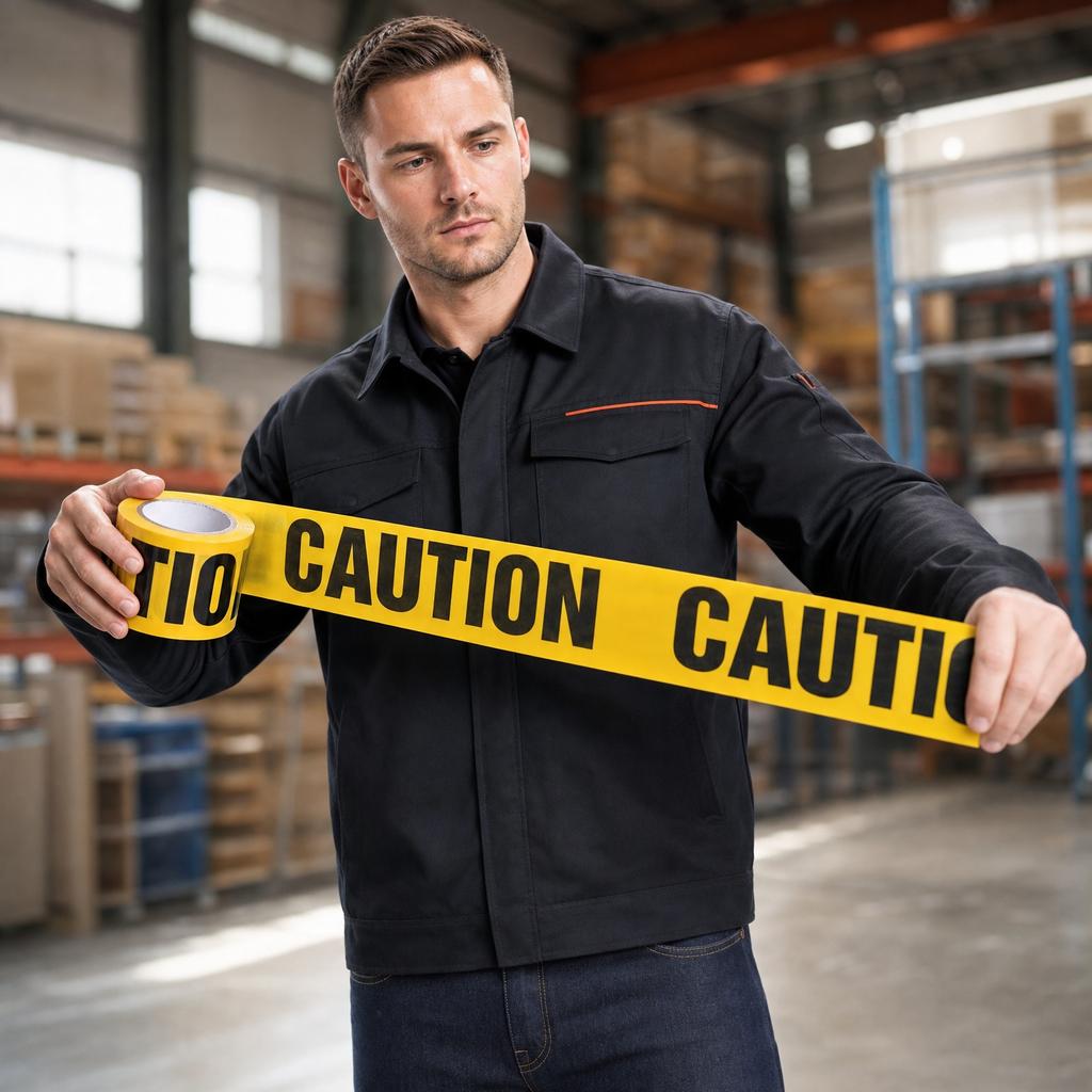 PE Caution Tape Disposable Warning Barrier Tape Non Adhesive Safety Tape for Hazard Marking and Area Restriction Use