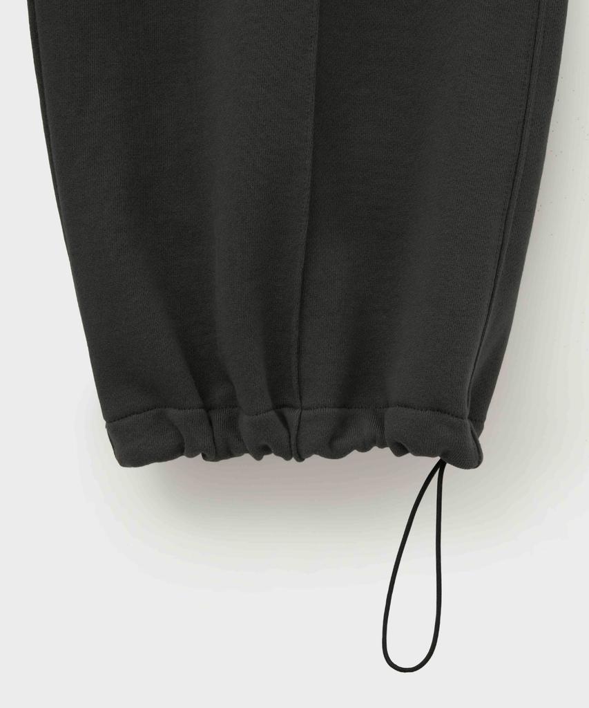 Seteo Cotton Elastic Waist Sweatpants Charcoal