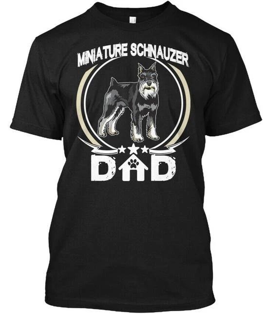 Miniature Schnauzer Dad Fathers Day TTshirt Made in the USA Size S to 5XL M