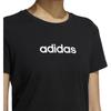adidas Neo Logo Sport Round Neck Short Sleeve T-Shirt Women Tops Black GS5177