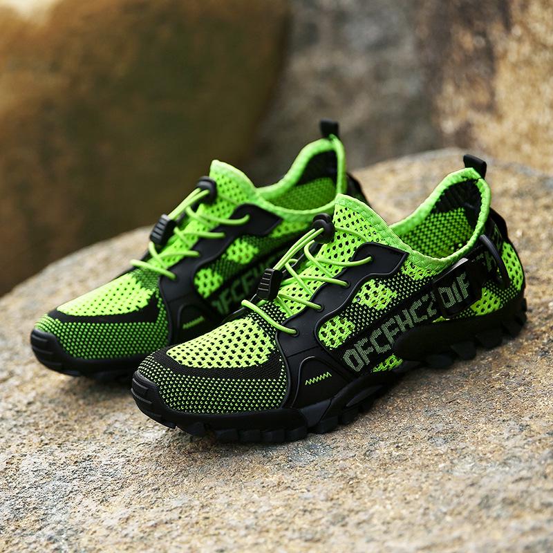 Herren Quick-Drying Mesh Wandersandalen - Leicht, Atmungsaktiv, Sommer Angel- & Trekking-Schuhe
