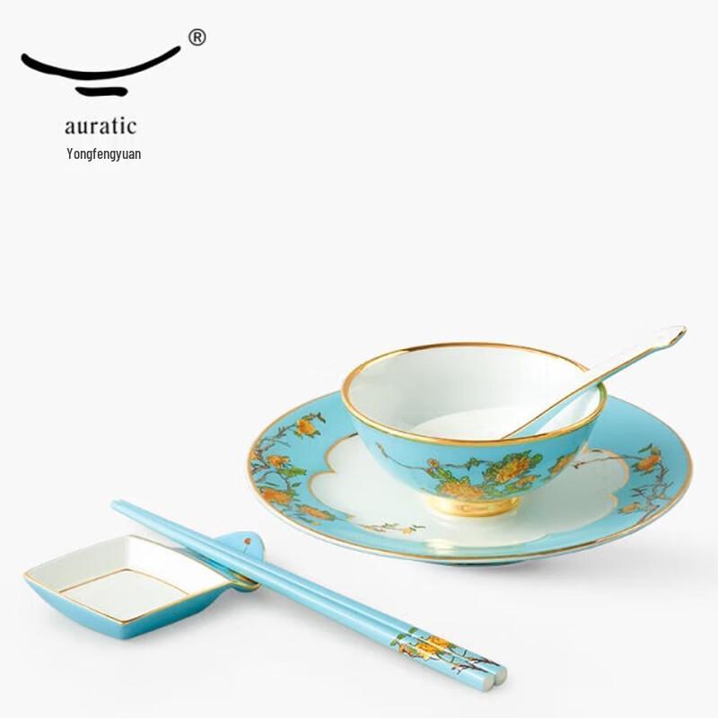 Yongfengyuan Madam Porcelain West Lake Blue Dinnerware Set